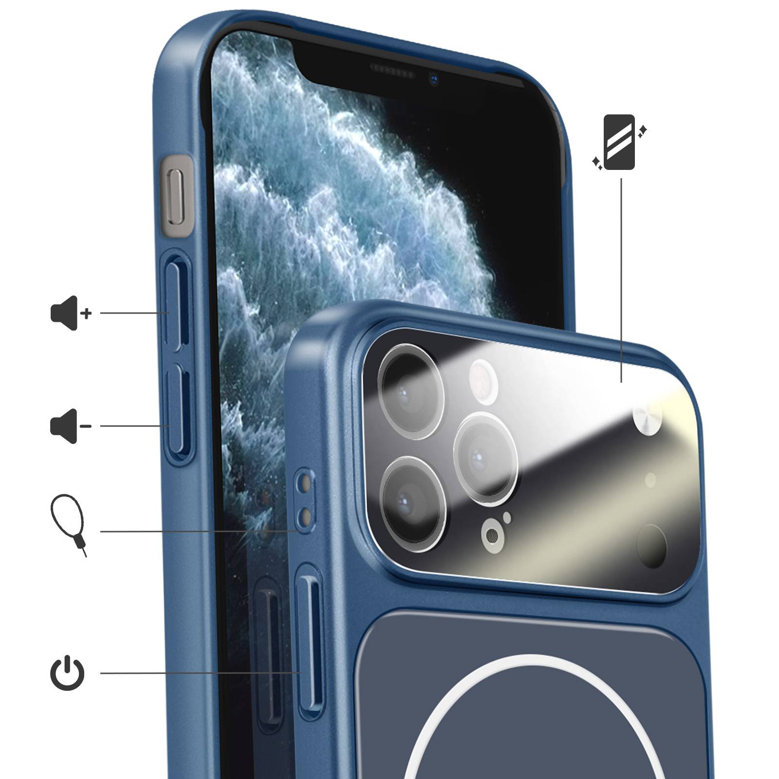 Coque pour iPhone 11 Pro Max Compatible MagSafe Finition AG Glass Mate-2