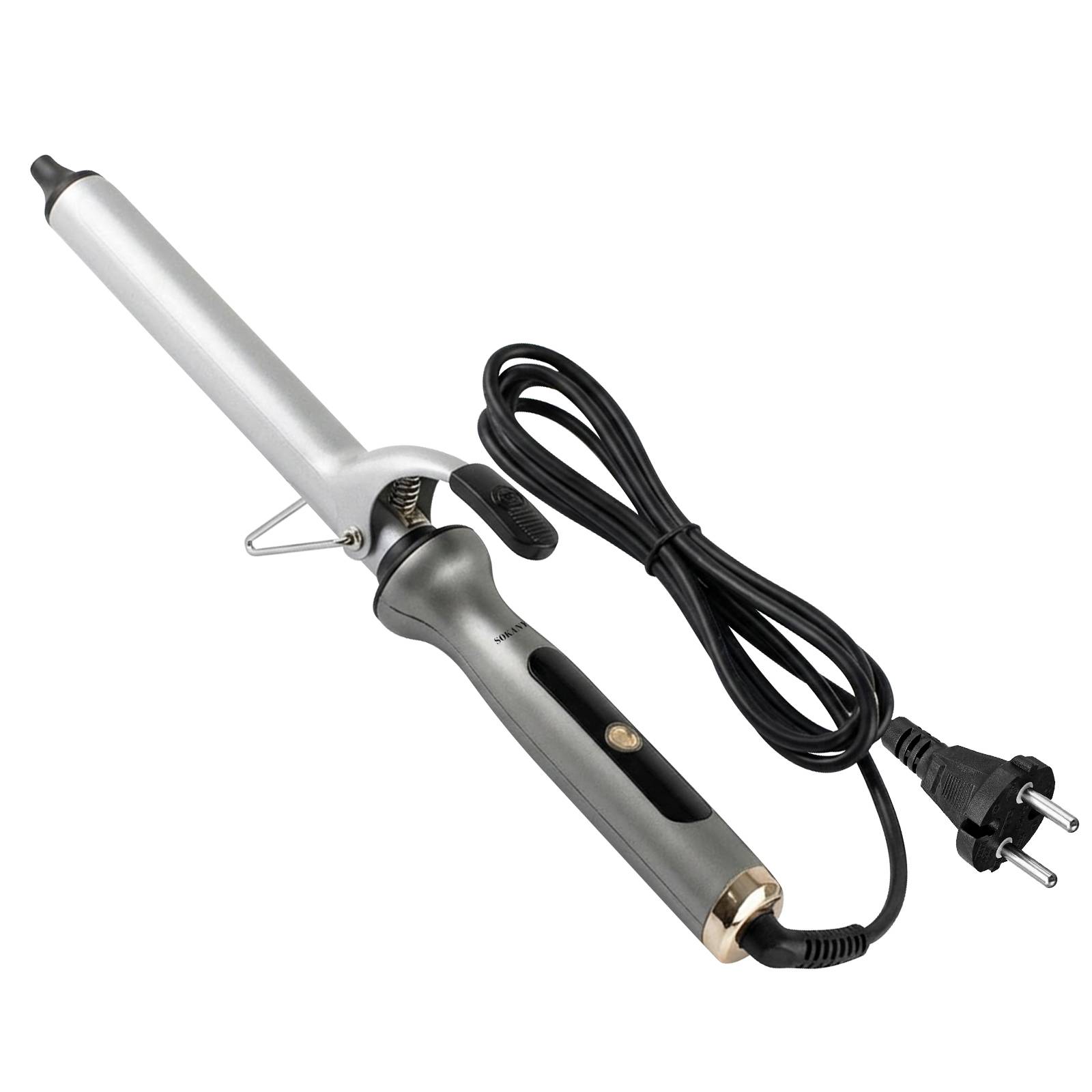 Fer à Boucler 25mm Chauffage Rapide 45W avec Support Intégré et Poignée-0