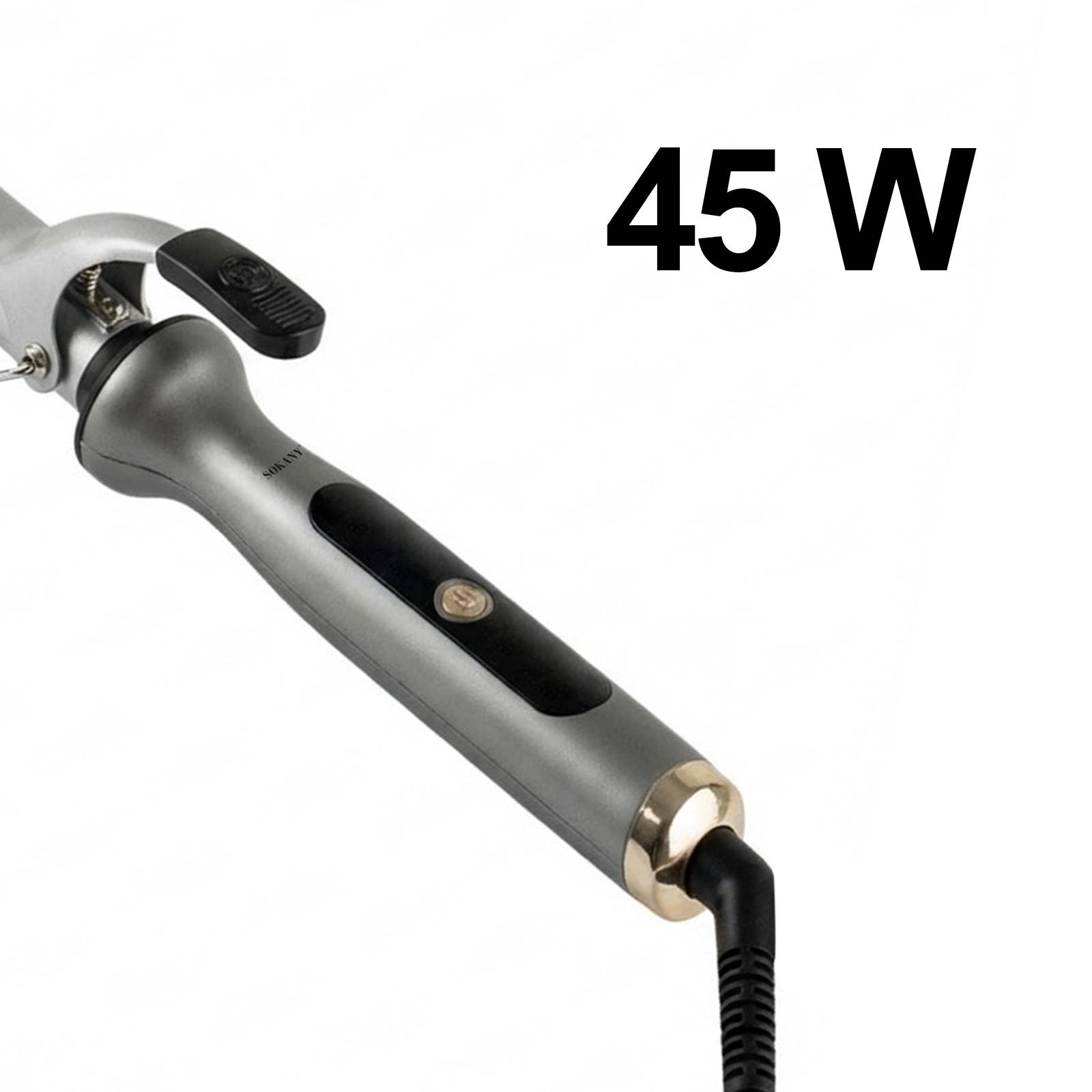 Fer à Boucler 25mm Chauffage Rapide 45W avec Support Intégré et Poignée-4