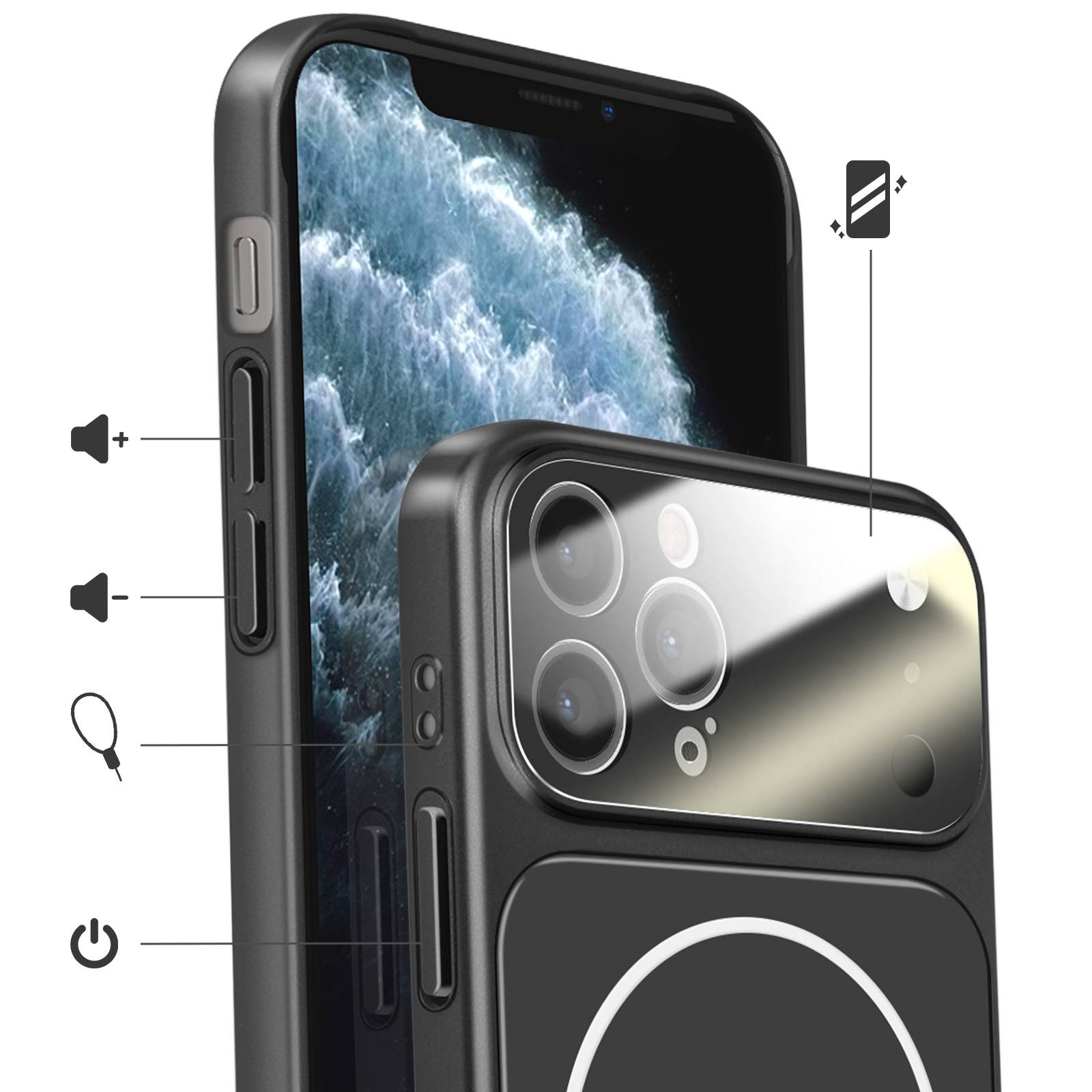 Coque pour iPhone 11 Pro Max Compatible MagSafe Finition AG Glass Mate-2
