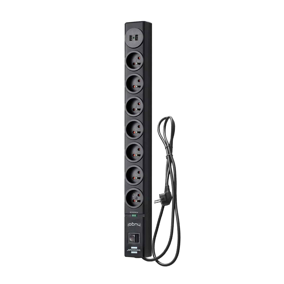 Multiprise 7 Voies Type E avec 2 USB avec Protection Parafoudre et Surtension-0