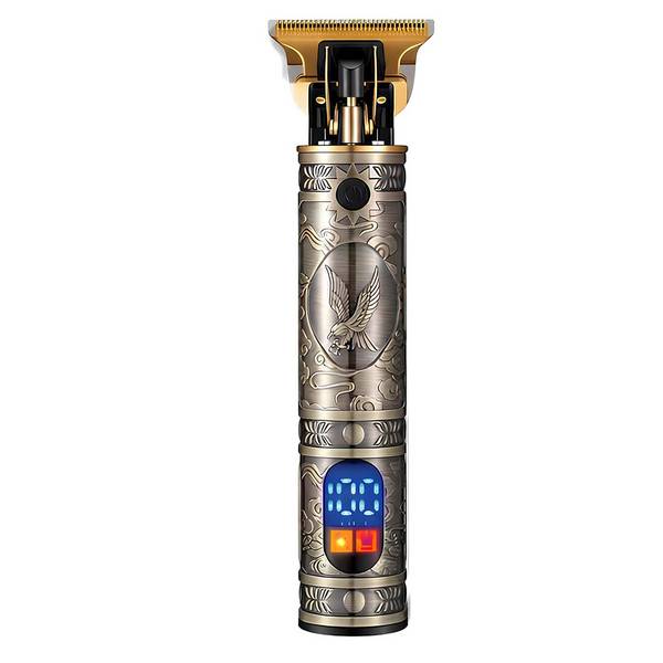 Tondeuse pour Barbe / Cheveux Motif Aigle avec Écran LED Traçage Précis