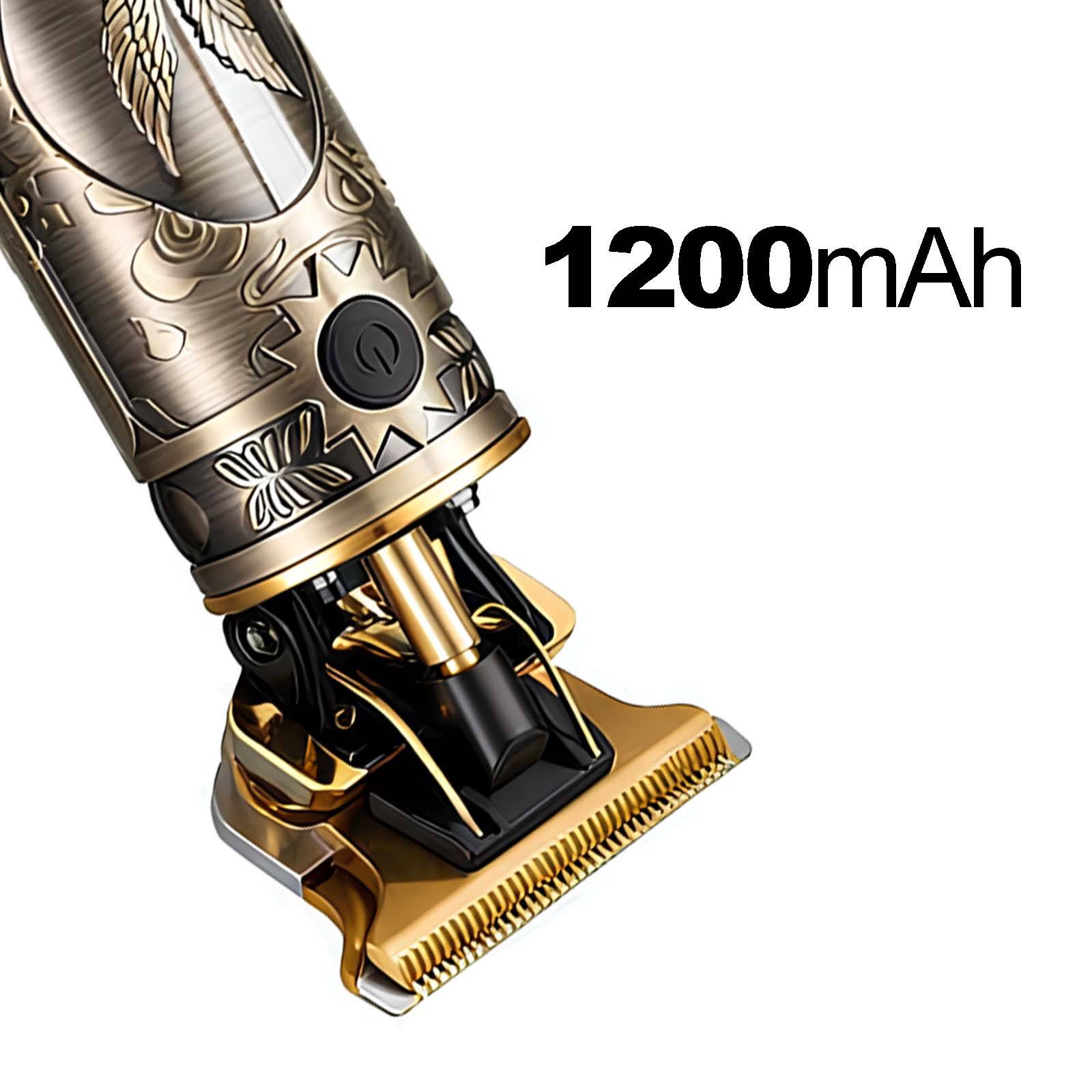 Tondeuse pour Barbe / Cheveux Motif Aigle avec Écran LED Traçage Précis-4