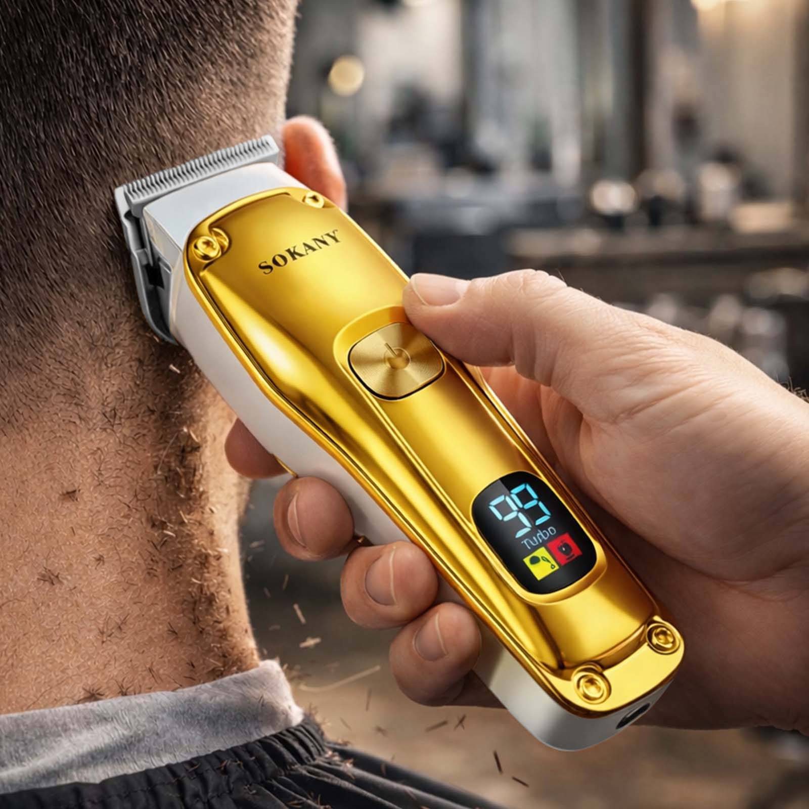 Tondeuse Sans Fil pour Cheveux / Barbe avec Écran LED Finitions Précis-2