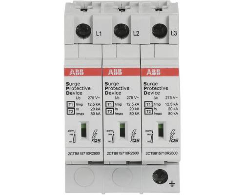 ABB 2CTB815710R1800 OVR T1-T2 3L 12.5-275s P QS Dispositif antisurtension 12.5 kA 1 pc(s)-1
