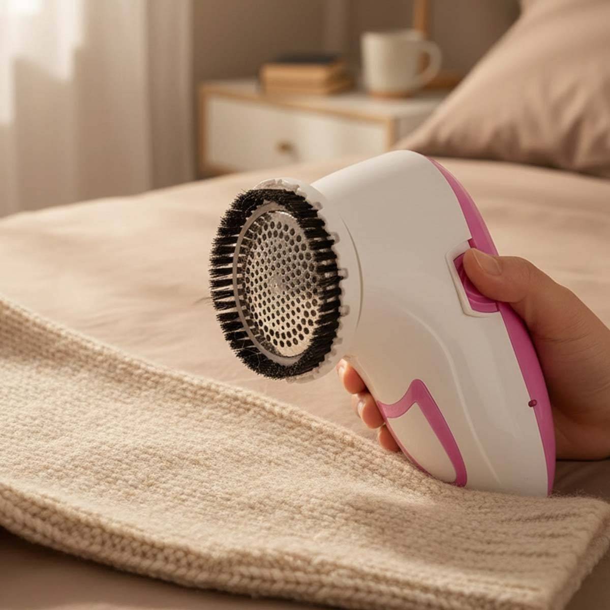 Rase Bouloches Électrique 2W avec Lames Inox et Bac à Résidus Lavable-2
