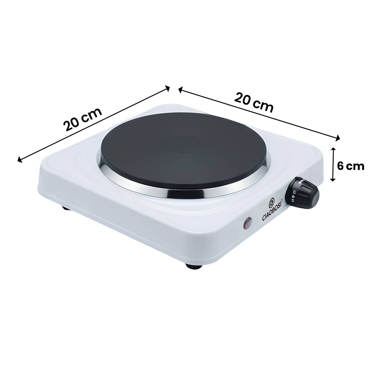 Plaque de Cuisson Électrique 1000W 5 Niveaux de Température-3