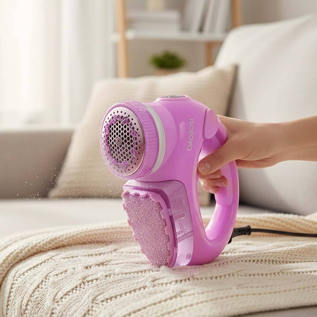 Rasoir Électrique Anti-Bouloches et Peluches Lames et Grille en Acier Inoxydable-2