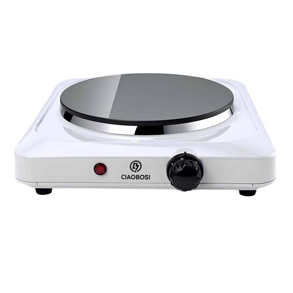 Plaque de Cuisson Électrique 1500W 5 Niveaux de Température