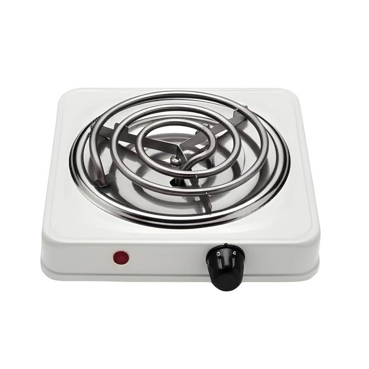 Réchaud Électrique Portable 1000W Plaque Chauffante 21cm Compact-0