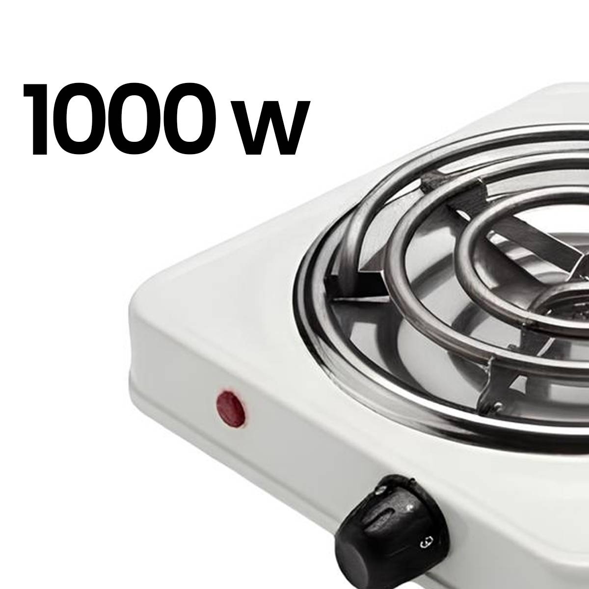 Réchaud Électrique Portable 1000W Plaque Chauffante 21cm Compact-4