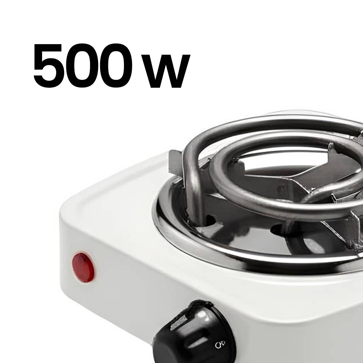 Réchaud Électrique Portable 500W Plaque Chauffante 14cm Compact-4
