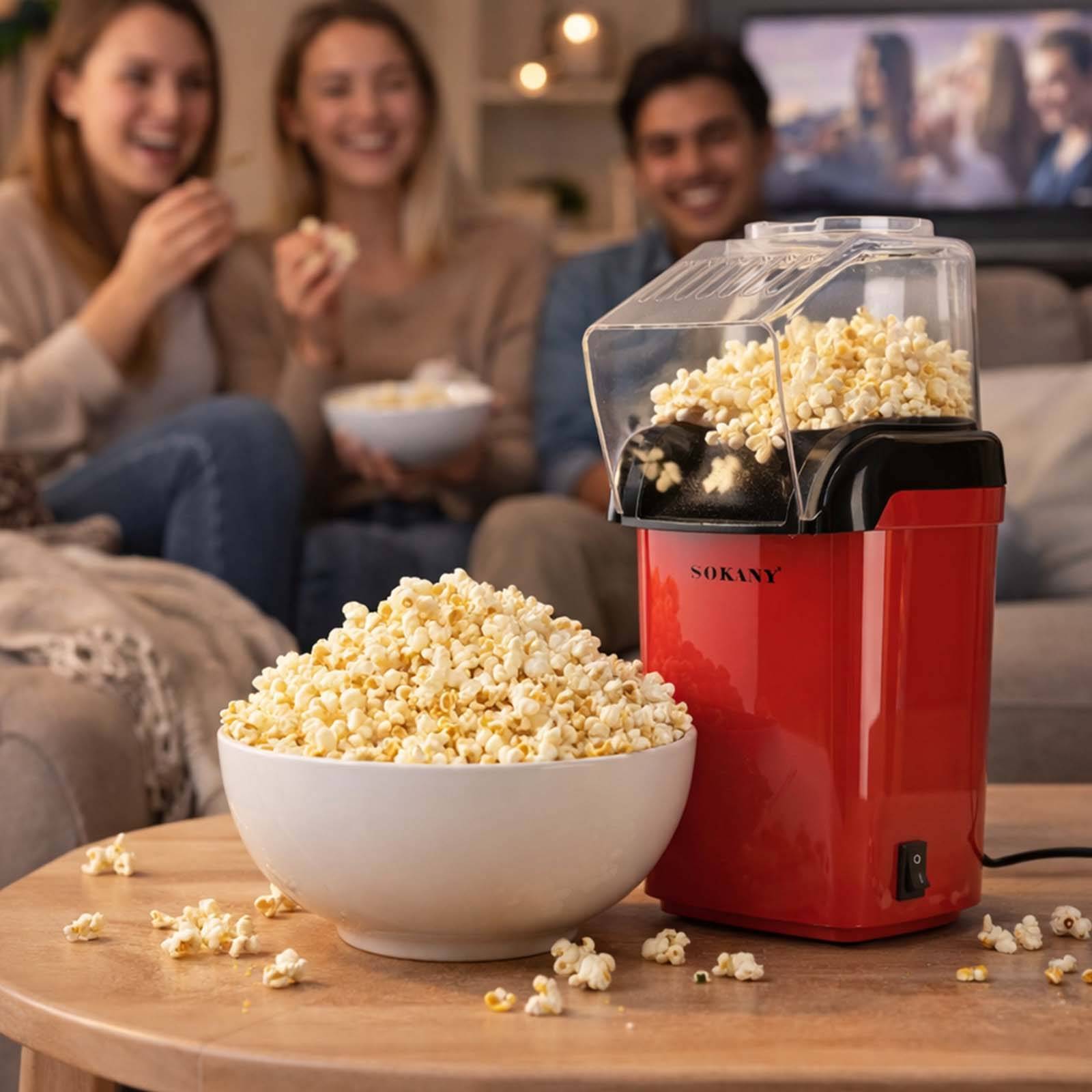Machine à Popcorn 1200W Préparation et Cuisson Rapide-2