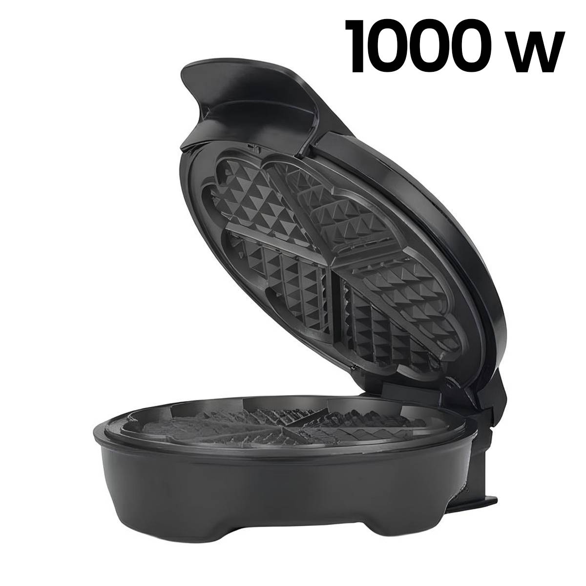 Gaufrier Électrique 1000W Double Plaque en Forme de Cœur Antiadhésive-3