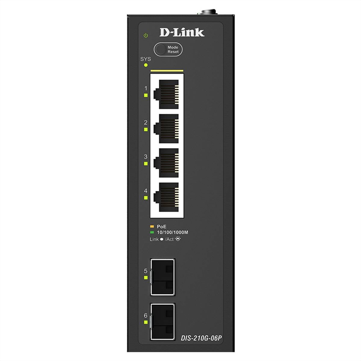 Commutateur à 6 ports D-Link DIS-210G-06P, Smart Gigabit PoE industriel-2