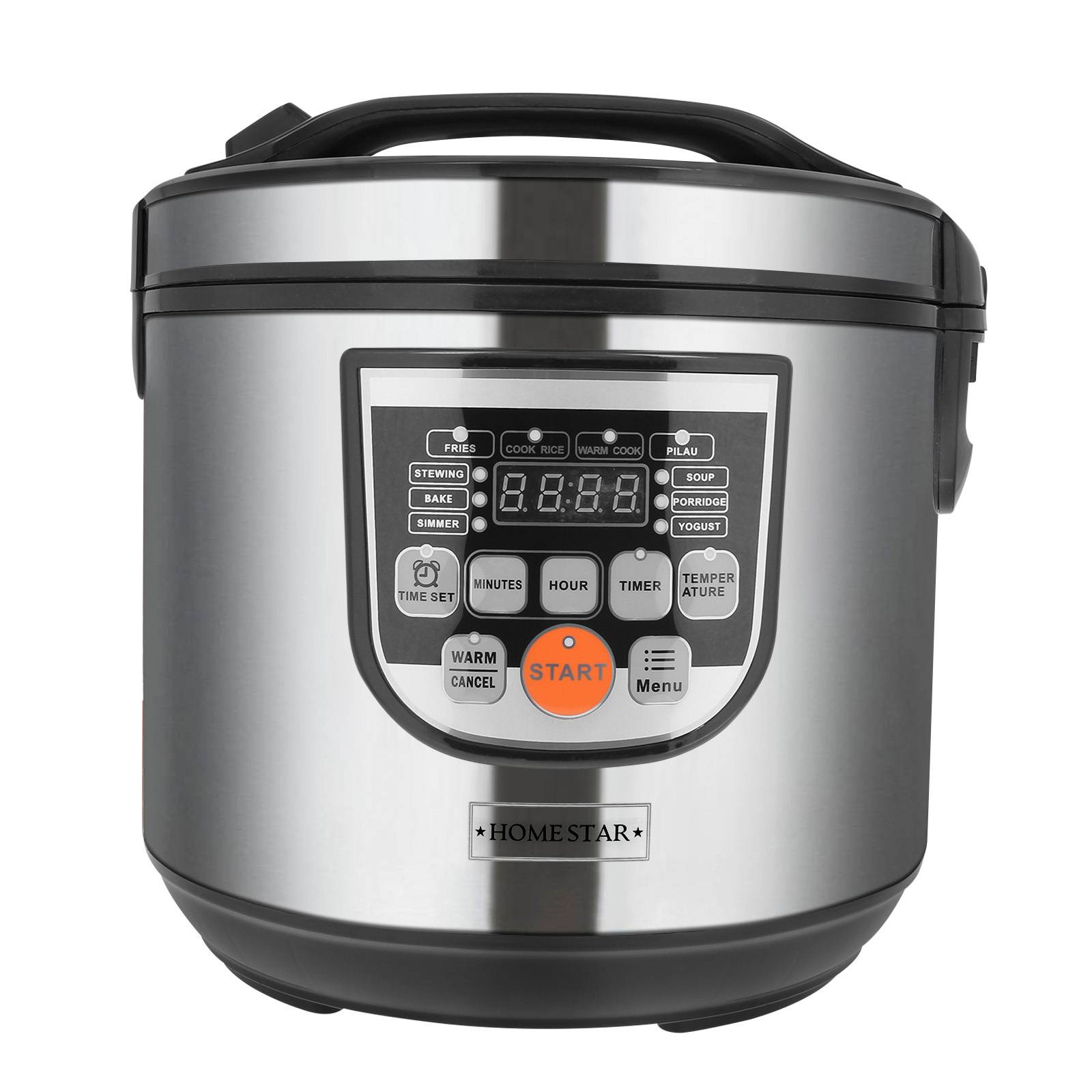 Cuiseur à Riz 5L Inox avec Écran LED et Fonction Maintien au Chaud-0