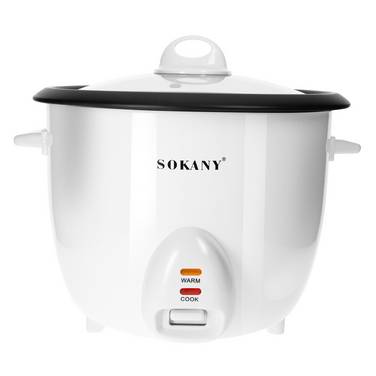 Cuiseur à Riz 2.2L avec Panier Vapeur Compact et Maintien Chaud