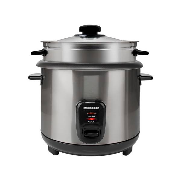 Cuiseur à Riz Électrique 1.5L avec Panier Vapeur Compact et Maintien Chaud