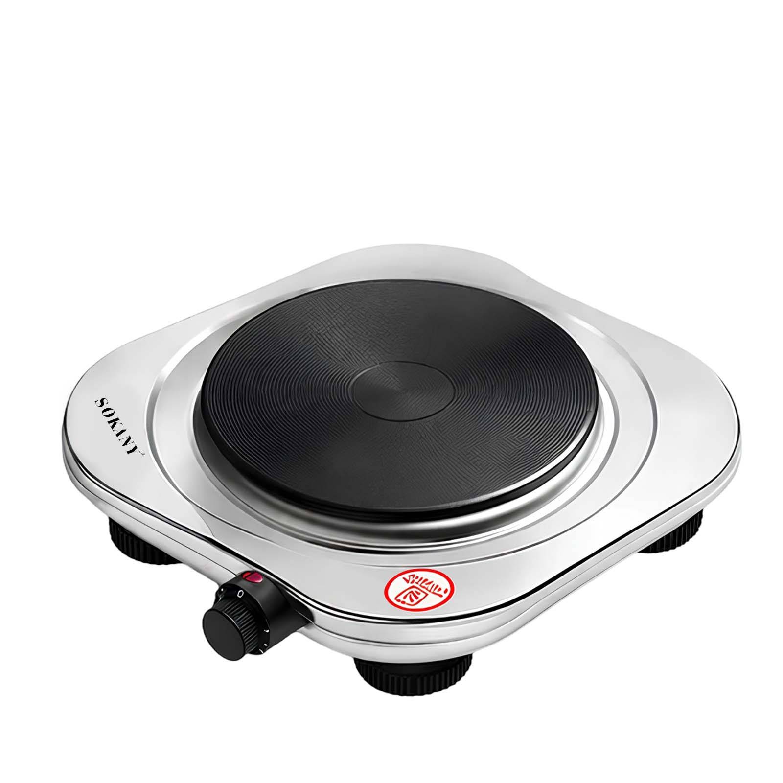 Plaque de Cuisson Électrique 1500W à 5 Niveaux de Puissance pour Cuire-0