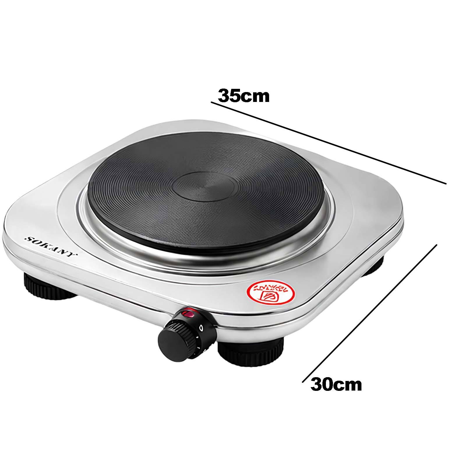 Plaque de Cuisson Électrique 1500W à 5 Niveaux de Puissance pour Cuire-3