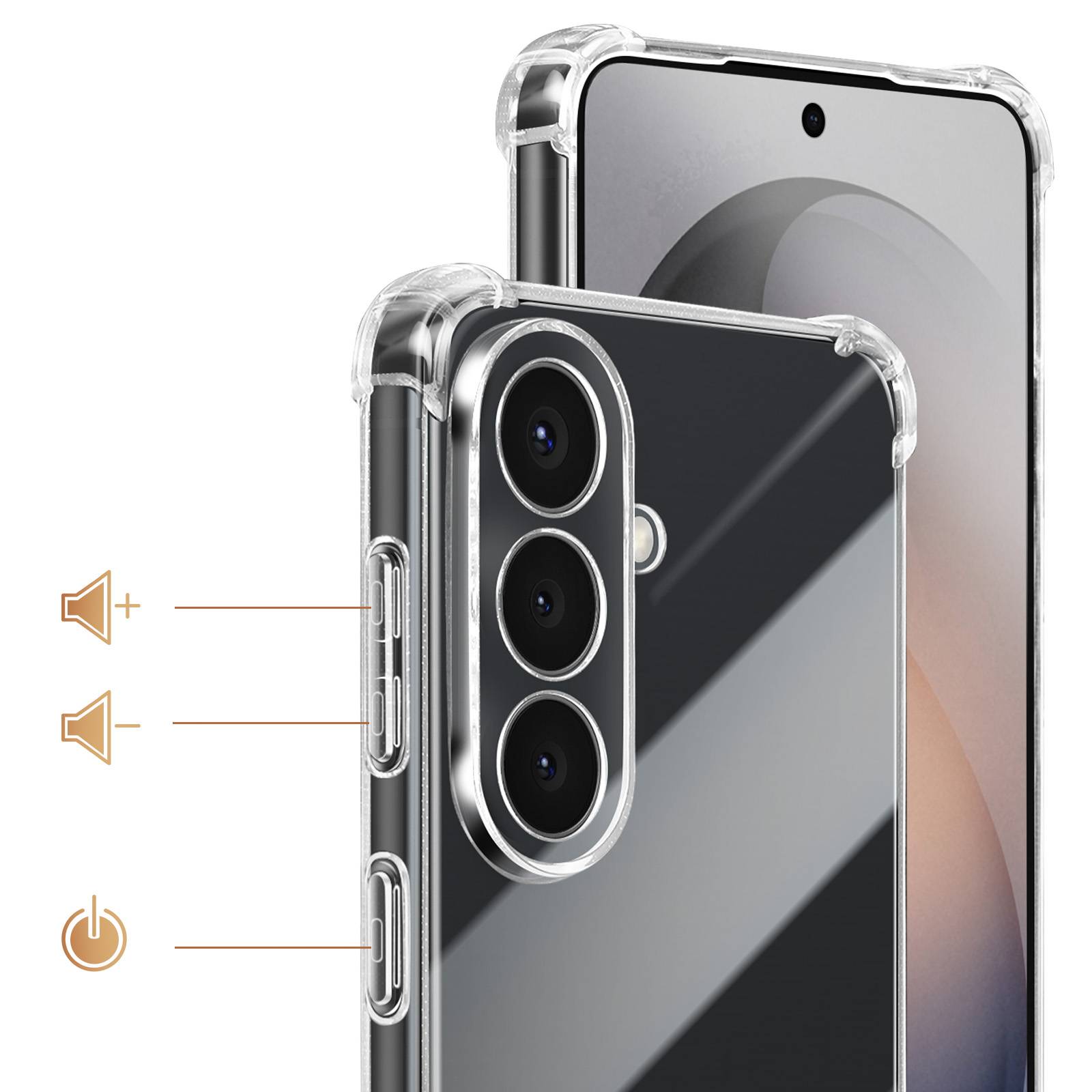 Coque pour Galaxy S26 Plus en Silicone avec Cordon en Nylon Tressé 70cm-2