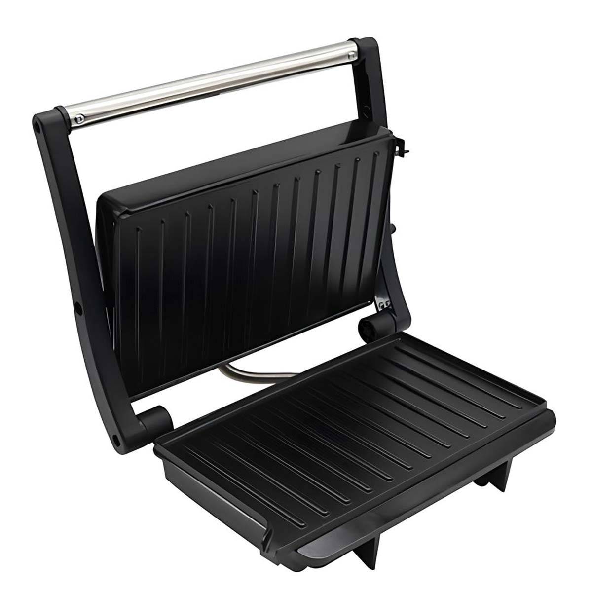 Grill de Contact Électrique 1000W avec Plaques Antiadhésives Inox-0