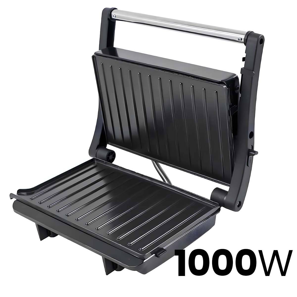 Grill de Contact Électrique 1000W avec Plaques Antiadhésives Inox-4