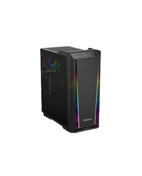 GAMDIAS ARGUS M2, Midi Tower, PC, Noir, ATX, micro ATX, Mini-ITX, ABS, SPCC, Verre trempé, 120,140 mm-0