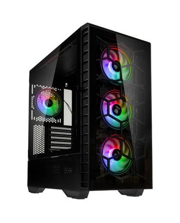 Kolink Observatory Y ARGB, Midi Tower, PC, Noir, ATX, EATX, micro ATX, Mini-ITX, ABS, SPCC, Verre trempé, Multi-0