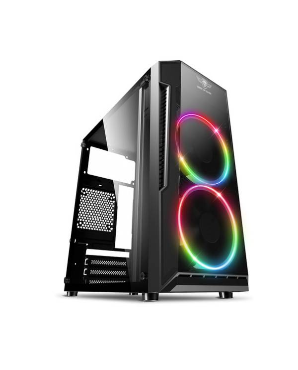 Spirit of Gamer Deathmatch 3, Mini Tower, PC, Noir, ATX, micro ATX, Mini-ITX, ABS, Acrylique, Acier, Multi