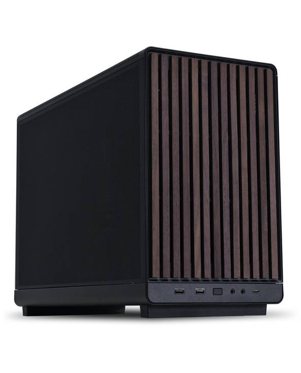 Lian Li A3-mATX, Micro Tower, PC, Noir, Bois, micro ATX, Micro-ITX, Acier, 16,5 cm-0