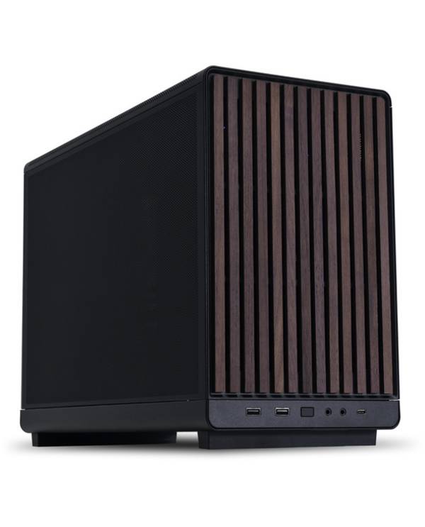 Lian Li A3-mATX, Micro Tower, PC, Noir, Bois, micro ATX, Micro-ITX, Acier, 16,5 cm