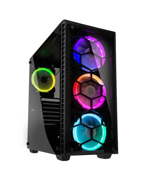 Kolink Observatory, Midi Tower, PC, Noir, ATX, EATX, micro ATX, Mini-ATX, Plastique, Acier, Verre trempé, Gaming-0