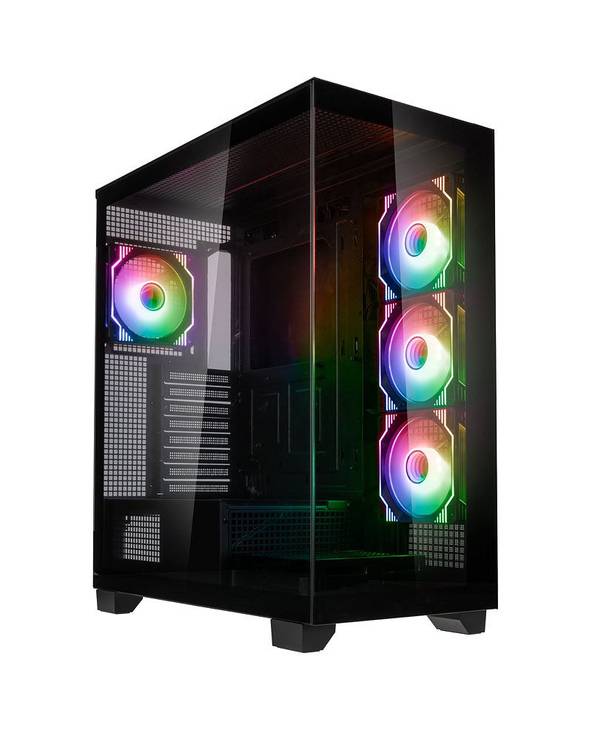 Kolink UNITY ARENA ARGB, Midi Tower, PC, Noir, ATX, EATX, micro ATX, Mini-ITX, Acier, Verre trempé, Gaming-0