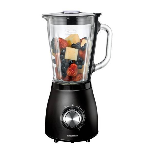 Mixeur de Cuisine 1,5 L en Verre 500 W avec 5 Vitesses et Pulse