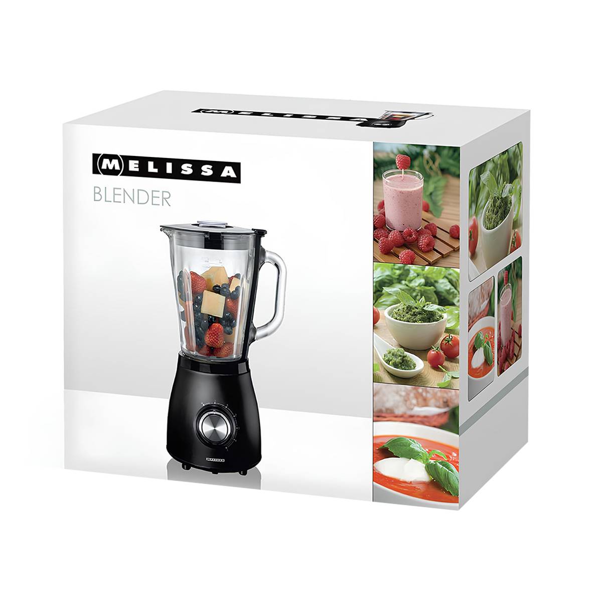 Mixeur de Cuisine 1,5 L en Verre 500 W avec 5 Vitesses et Pulse-4