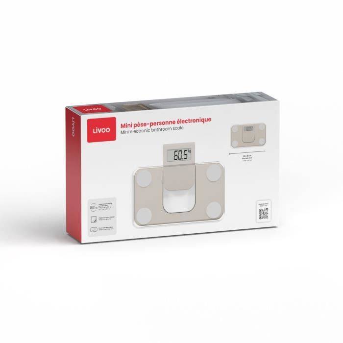 Pèse-personne électronique 180kg Livoo DOM532C-2