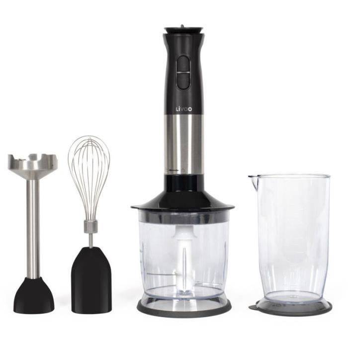 Mixeur Plongeant Multifonction 800w Noir Livoo DOP246-0