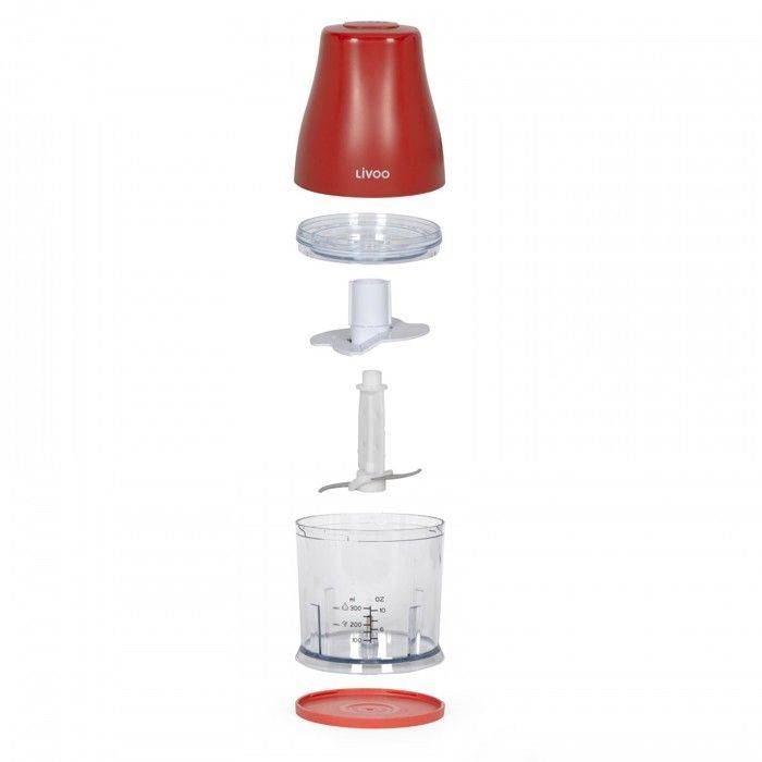 Hachoir 0.3 L Rouge Livoo DOP244R-1