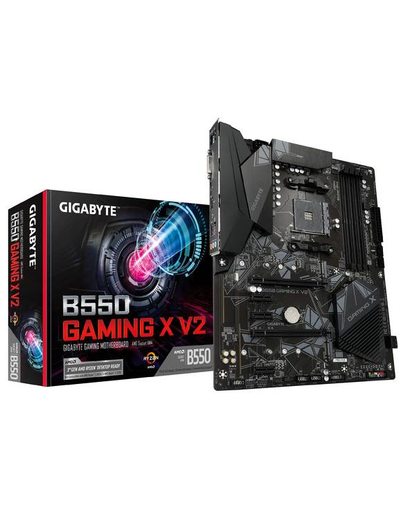 GIGABYTE B550 Gaming X V2 Carte mère - Processeurs AMD Ryzen 5000, VRM 10+3 phases, jusqu'à 4733 MHz DDR4, 1xPCIe 4.0 +-0