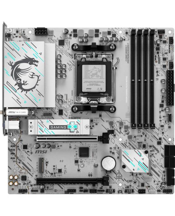 MSI B840M GAMING PLUS WIFI6E, AMD, Emplacement AM5, AMD Ryzen 7000 Series, AMD Ryzen 8000 Series, AMD Ryzen 9000 Series,