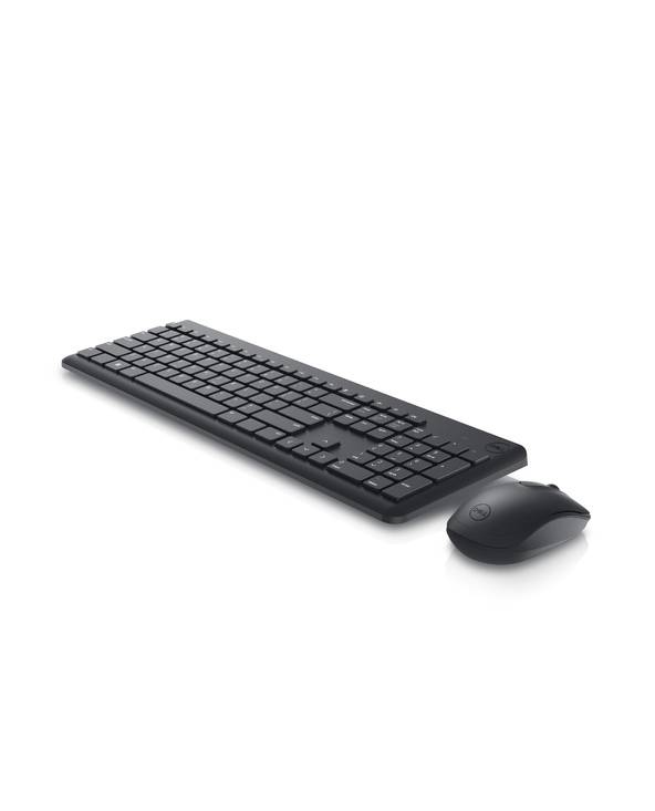 DELL Clavier et souris - KM3322W - français (AZERTY), Taille réelle (100 %), Sans fil, RF sans fil, AZERTY, Noir, Souris-0