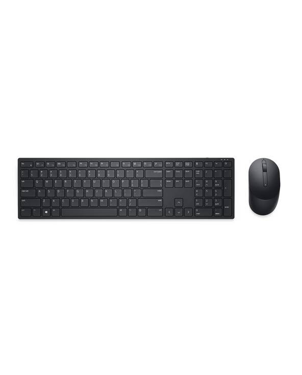 DELL Clavier et souris Pro - KM5221W - français (AZERTY) - noir, Taille réelle (100 %), Sans fil, RF sans fil, AZERTY, N-0
