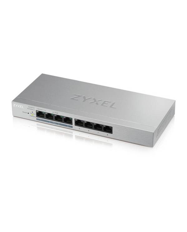 Zyxel GS1200-8HP v2, Géré, Gigabit Ethernet (10/100/1000), Full duplex, Connexion Ethernet, supportant l'alimentation vi