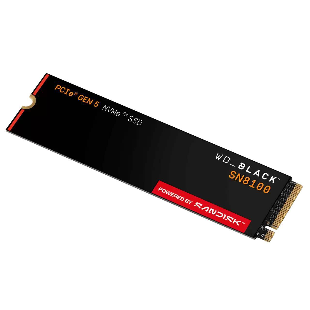 WD Black 4To SN8100 PCIe 5.0x4 NVMe M.2 SSD POWERED BY SANDISK-1