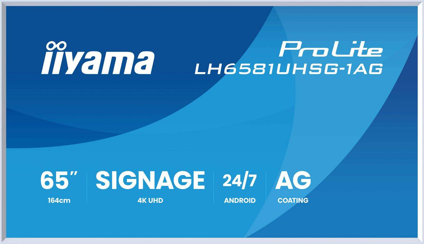 65" Gallery Line with removable white fr-1