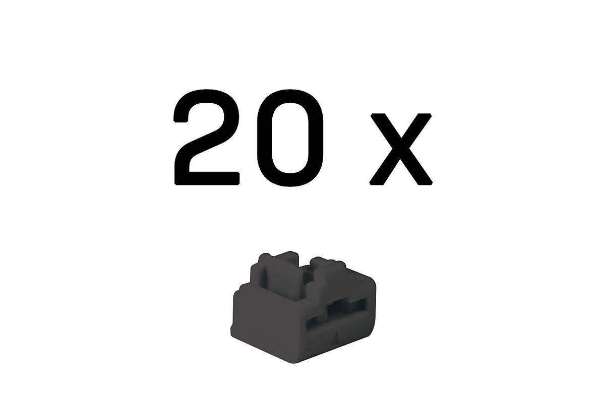 LINDY RJ45 Port Locks BLACK 20pcs-0