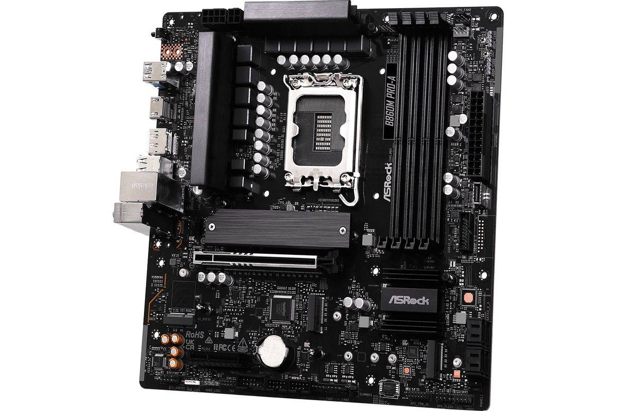 Asrock B860M Pro-A, Intel, LGA 1851 (Socket V1), Intel Core Ultra (Series 2), DDR5-SDRAM, 256 Go, DIMM-2