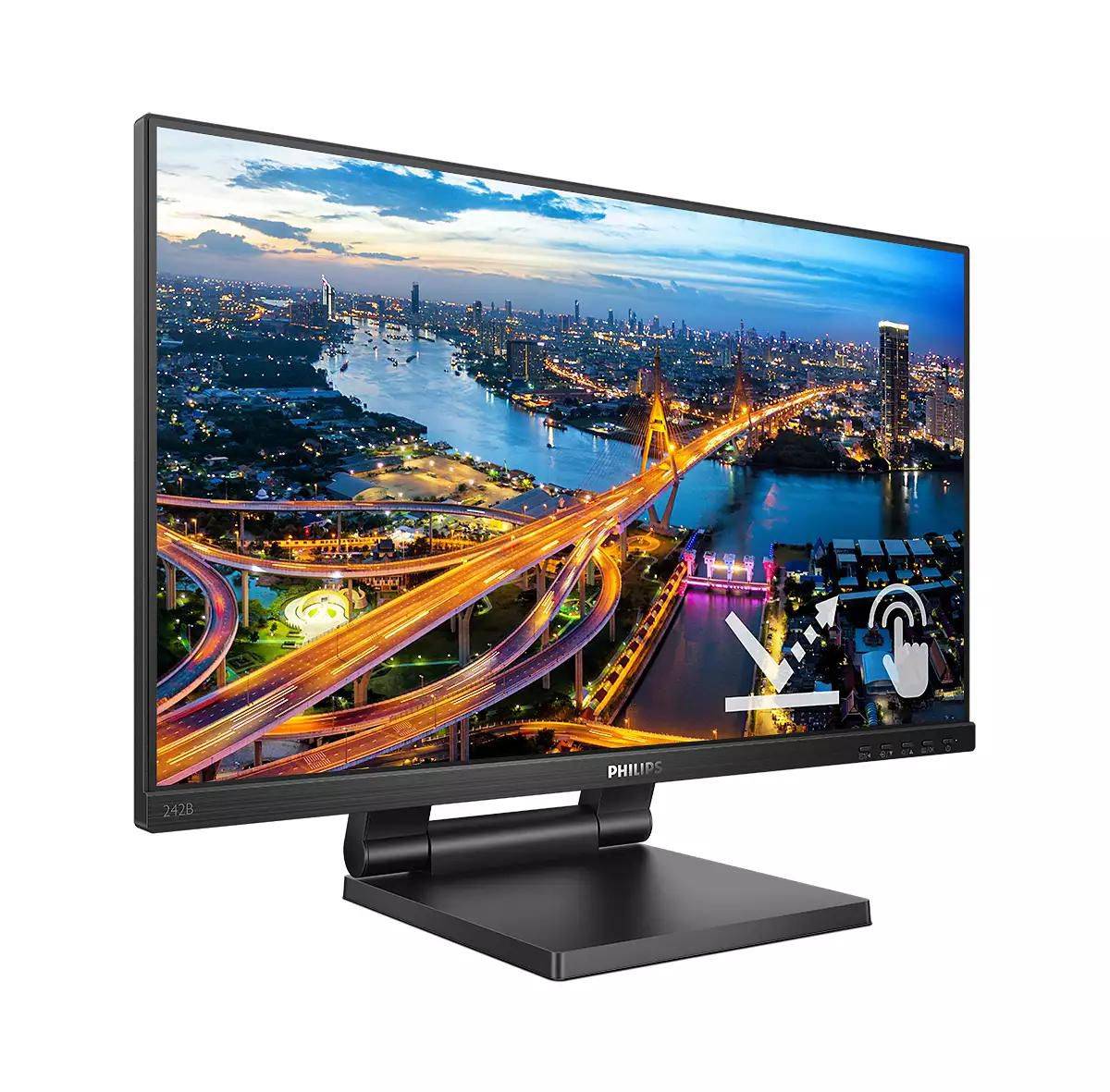 PHILIPS 242B1TC/01 23.8p IPS WLED 1920x1080 P-Cap In Cell Touch HDMI/Displayport 3x USB 3.2-4
