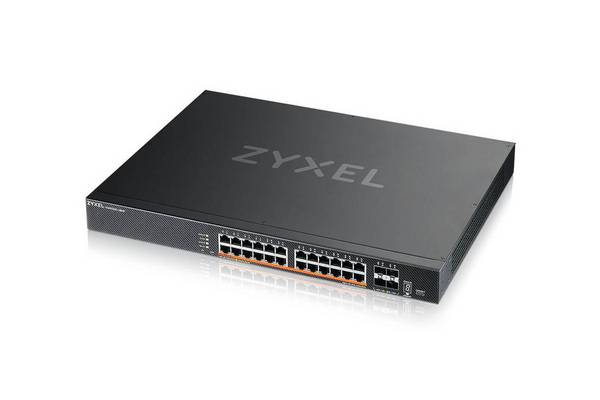 Zyxel XMG2230-28HP, Géré, L2/L3, 2.5G Ethernet (100/1000/2500), Connexion Ethernet, supportant l'alimentation via ce por